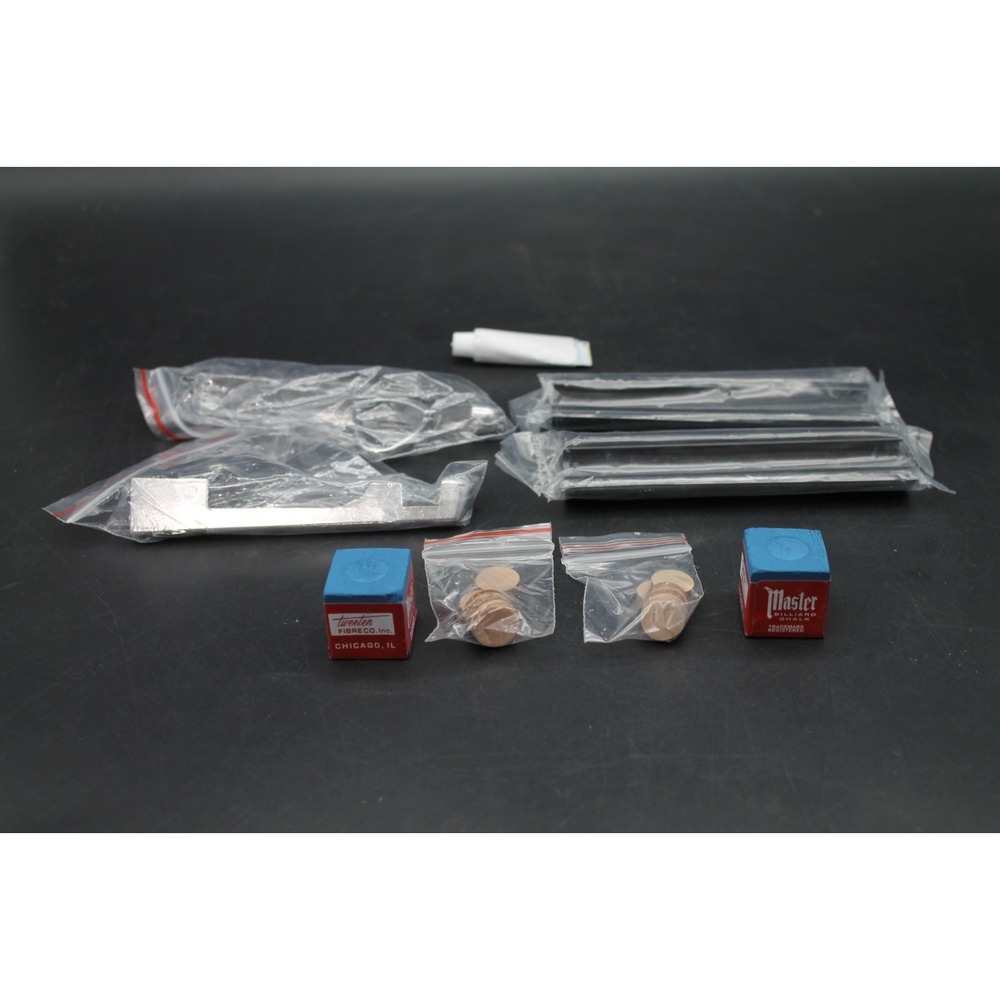 Pool Cue Repair Maintenance Parts Lot Master Chalk Tips Ferrules Glue Clamp
